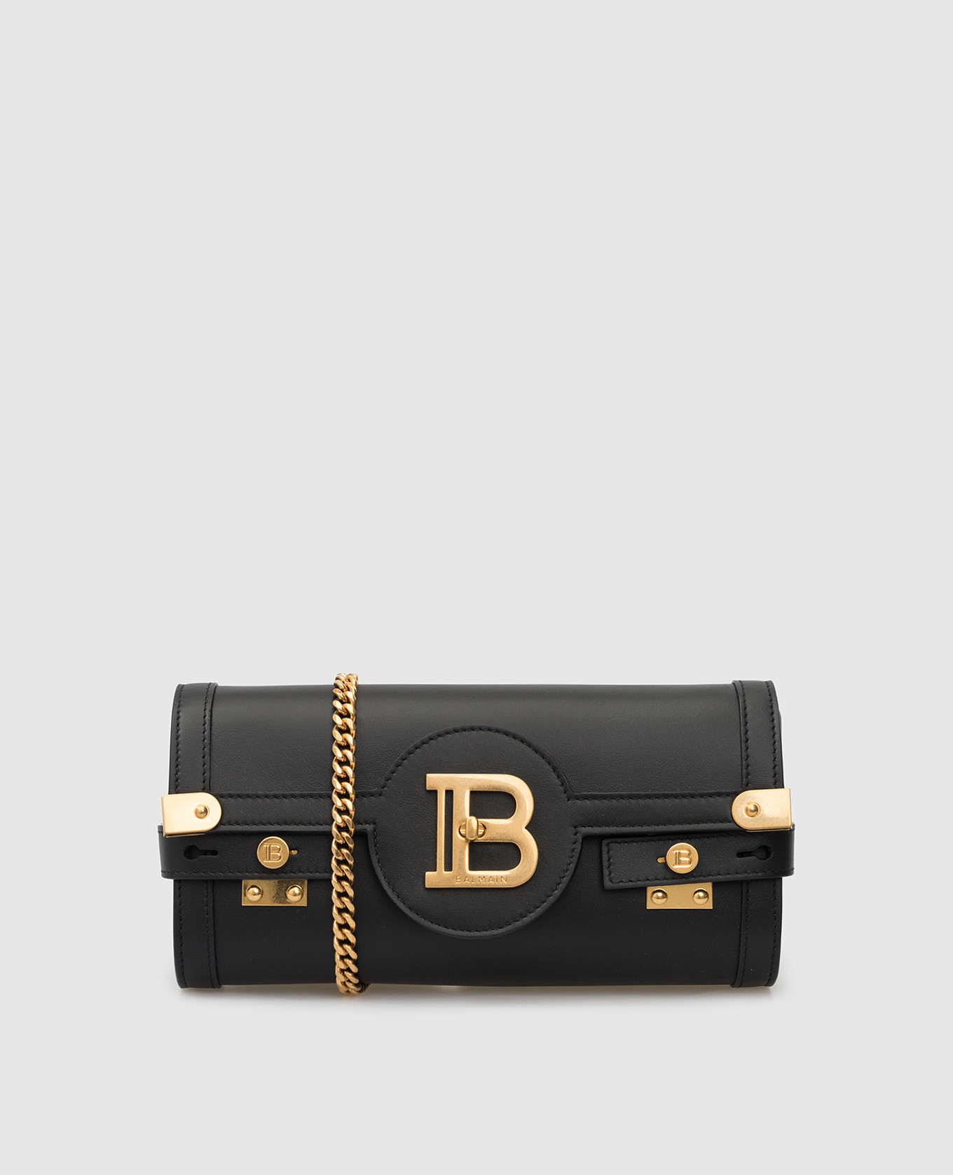 

Черный кожаный клатч B-Buzz 23 Balmain, Клатчи
