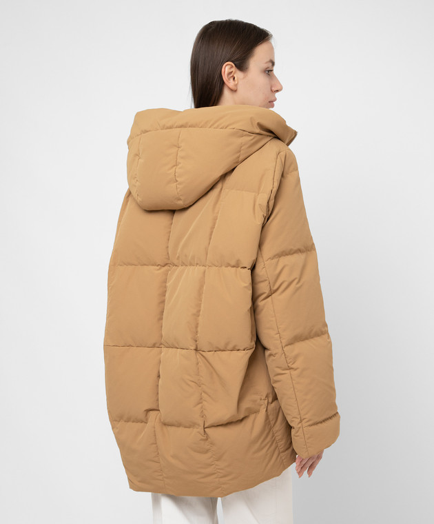Jil Sander Бежевый пуховик oversize JPPT441694WT441100 изображение 4