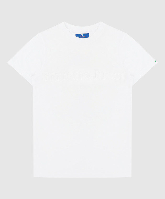 Stefano Ricci Детская футболка с фактурным логотипом YNH0400330803