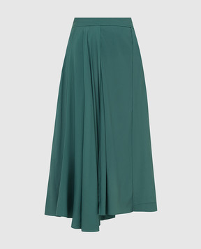 Marni Зеленая юбка с драпировкой GOMAT19J00TA078