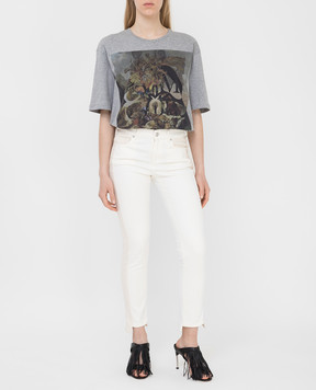 Alexander McQueen Бежеві джинси слім 559497