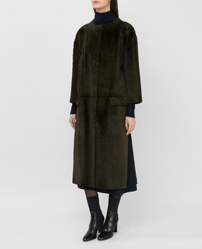 Via Cappella Зелена шуба з хутра кенгуру K11416130KANGAROO