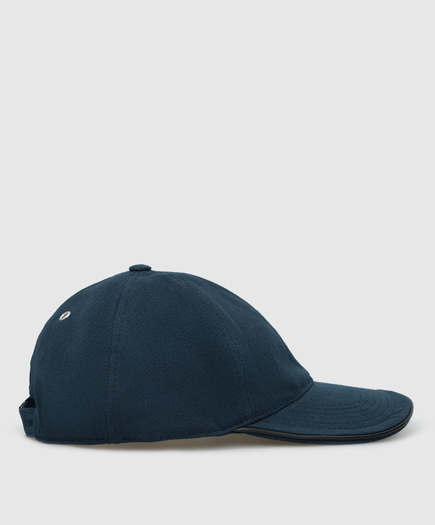 Vilebrequin Темно-синя кепка з вишивкою емблеми логотипу CPIH0400w зображення 3