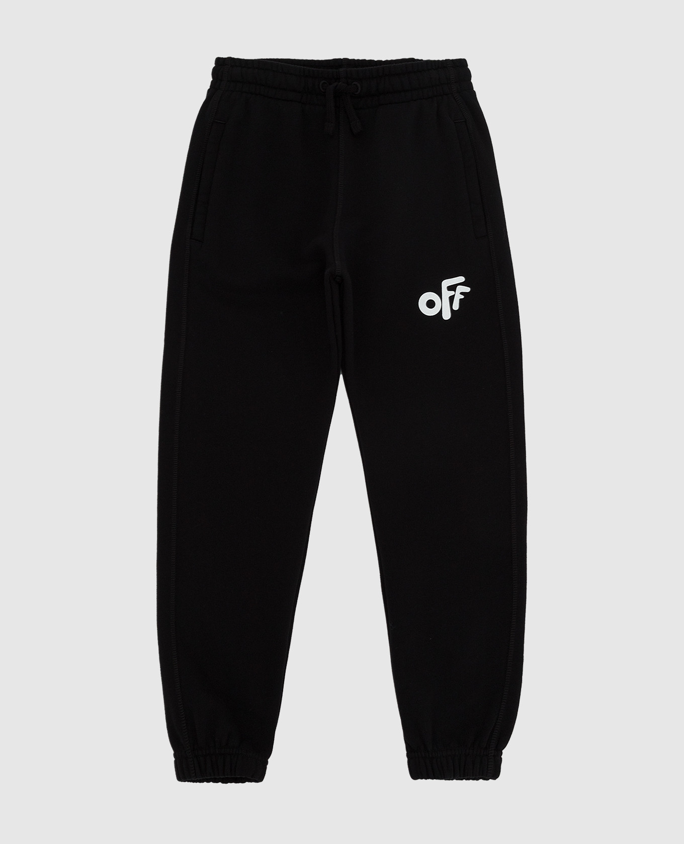 

Детские спортивные брюки с принтом Off Off-White, Черный, Повседневные брюки casual