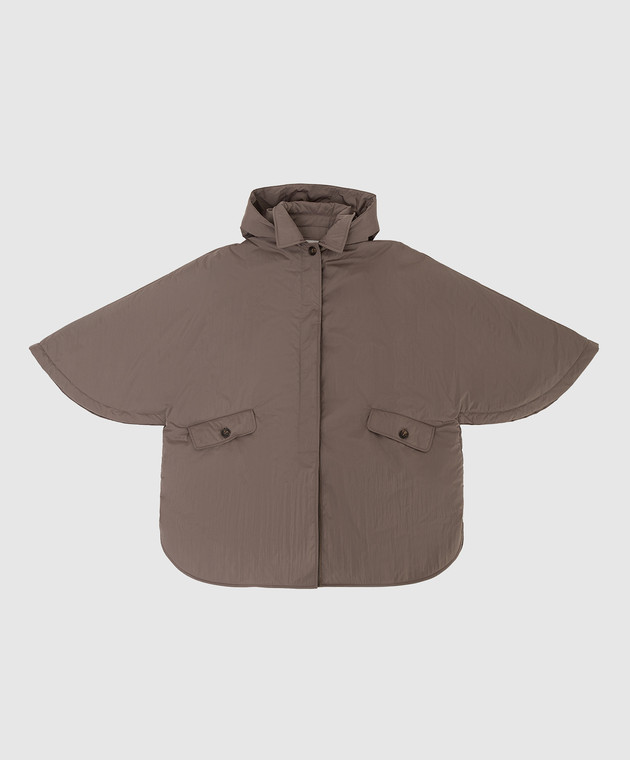 Brunello Cucinelli Куртка-пончо с цепочками BB571O444B