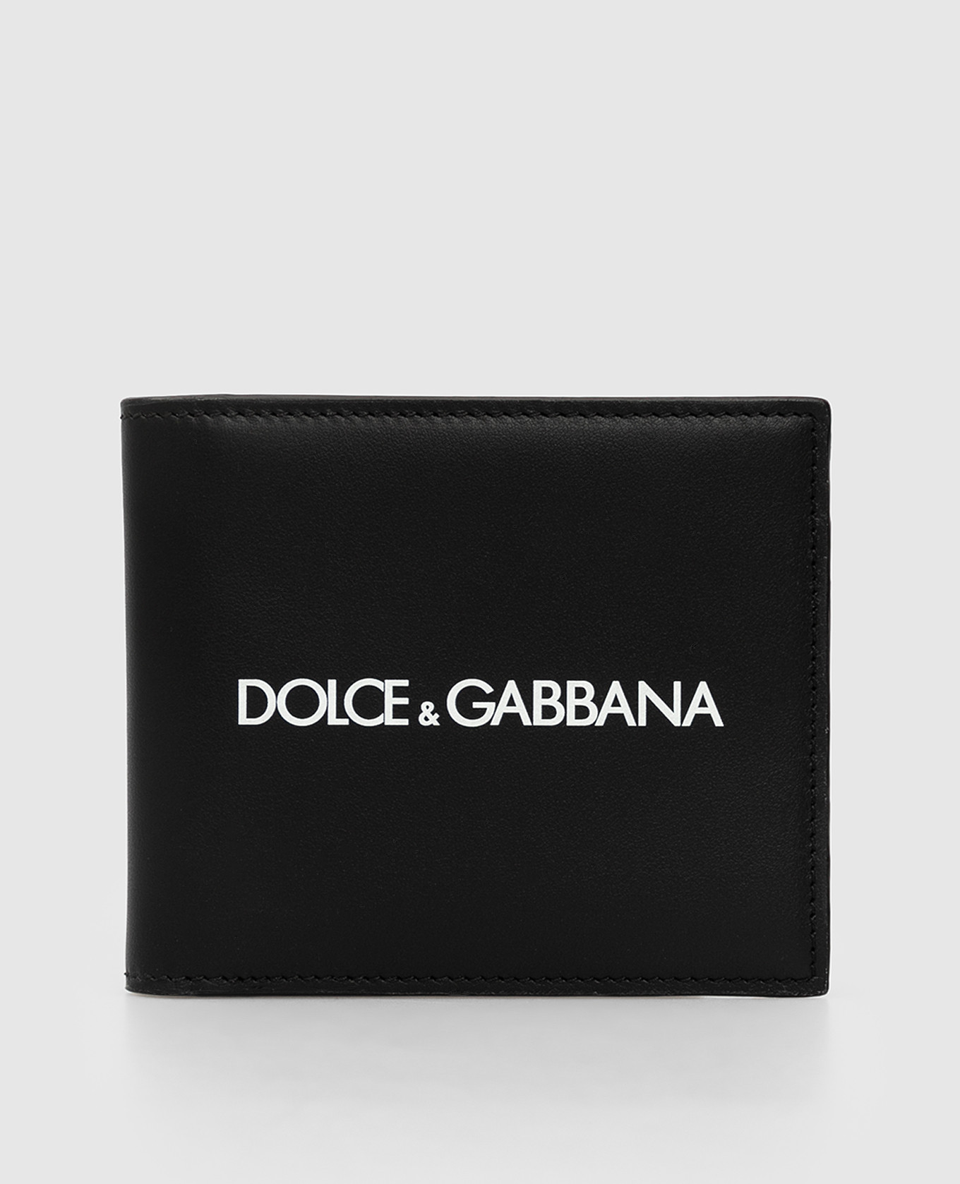 Черный кожаный кошелек Dolce&Gabbana