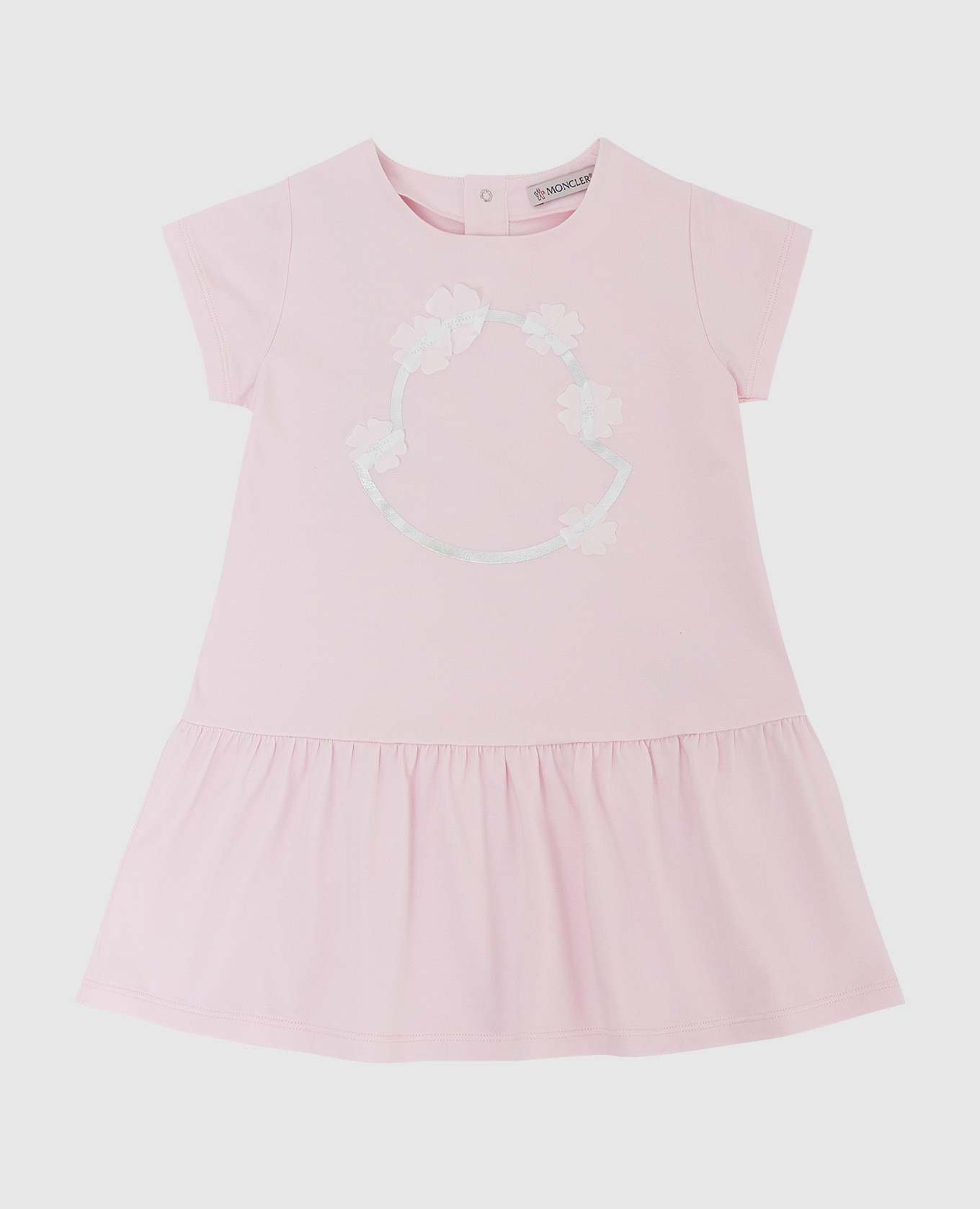 

Детское розовое платье с аппликациями Moncler ENFANT, Розовый, Платья Миди