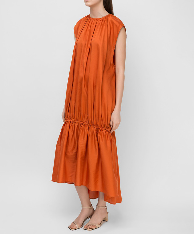 Toteme Оранжевое платье PRETORIA202603711 изображение 3