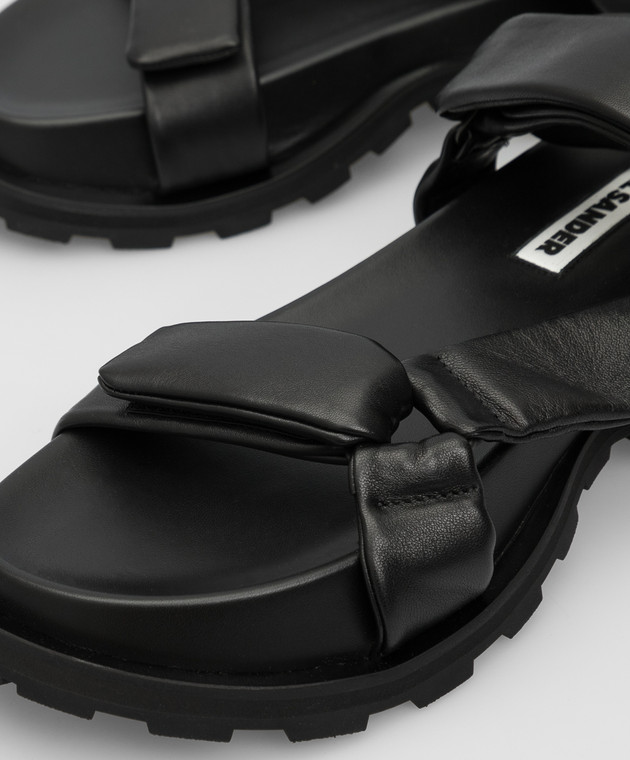 Jil Sander Черные кожаные сандалии JS36045A13011 изображение 5