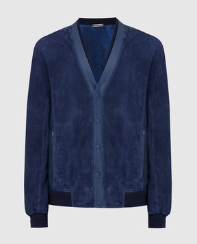 Stefano Ricci Темно-синяя замшевая куртка M7J0100080SUETR1