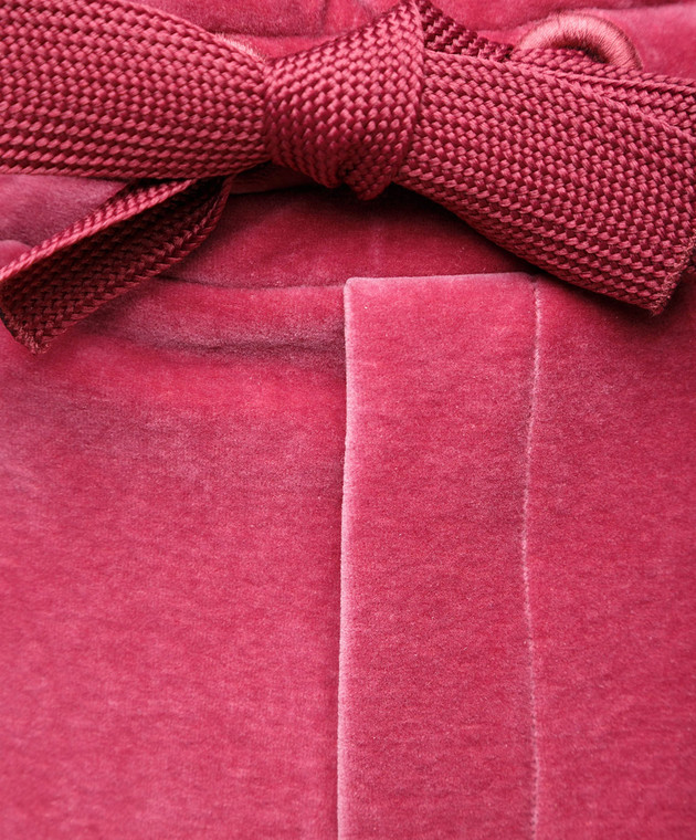 Moncler Розовые бархатные брюки 87738 изображение 5