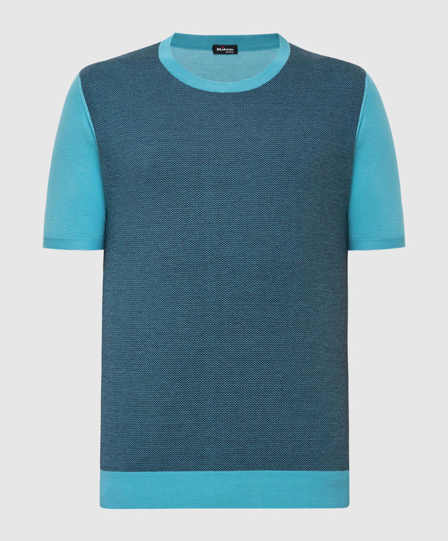 Kiton Блакитна футболка UK1044E19