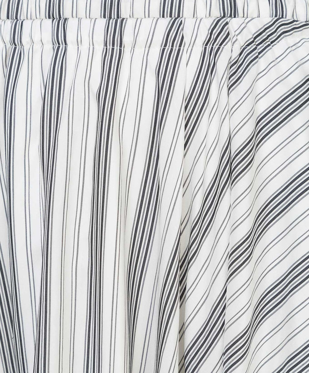 Brunello Cucinelli Белая юбка из шелка MH149G2918 изображение 5