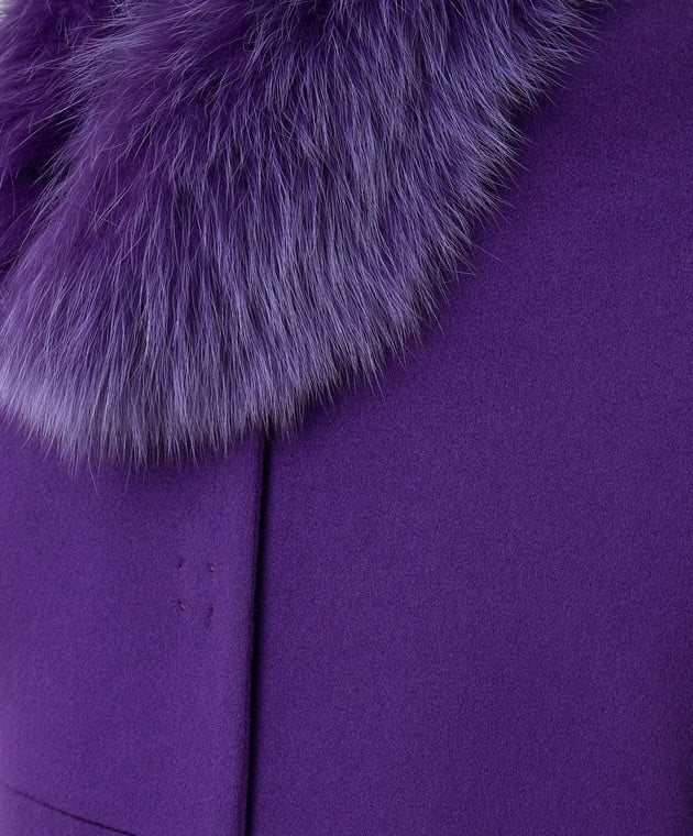 Heresis Фіолетове пальто з вовни J50100SLIMG300 зображення 5