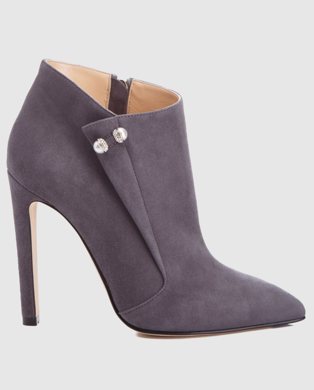 Cerasella - FRANCESCA gray suede ankle boots FRANCESCA - buy with ...