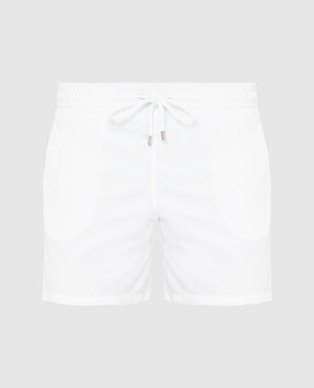 Vilebrequin Белые плавательные шорты Moorea в принт MOOP701P