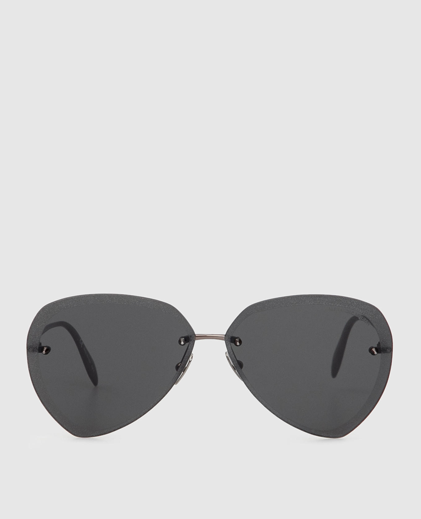 Серые солнцезащитные очки-авиаторы
