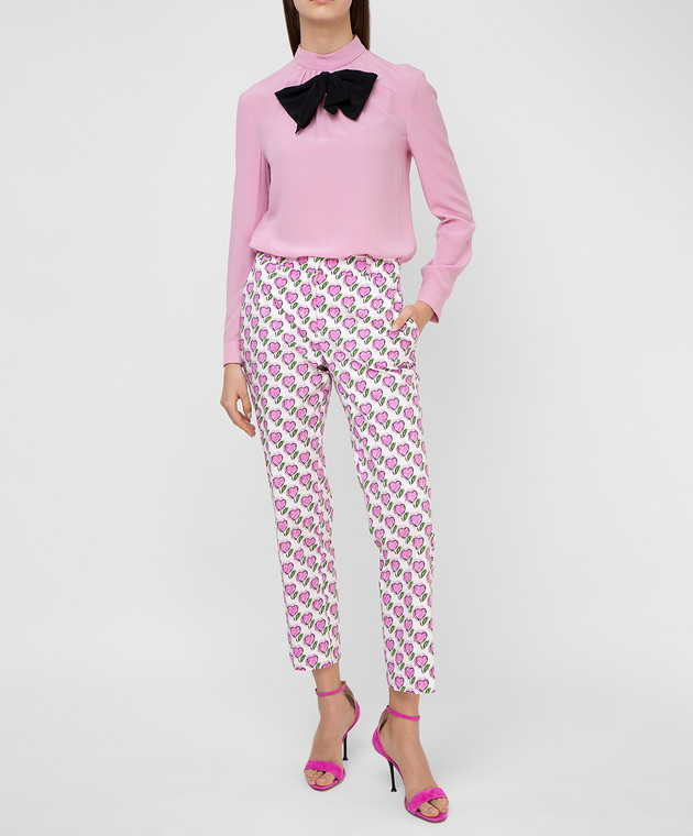 Prada Рожева блуза з шовку P970C зображення 2