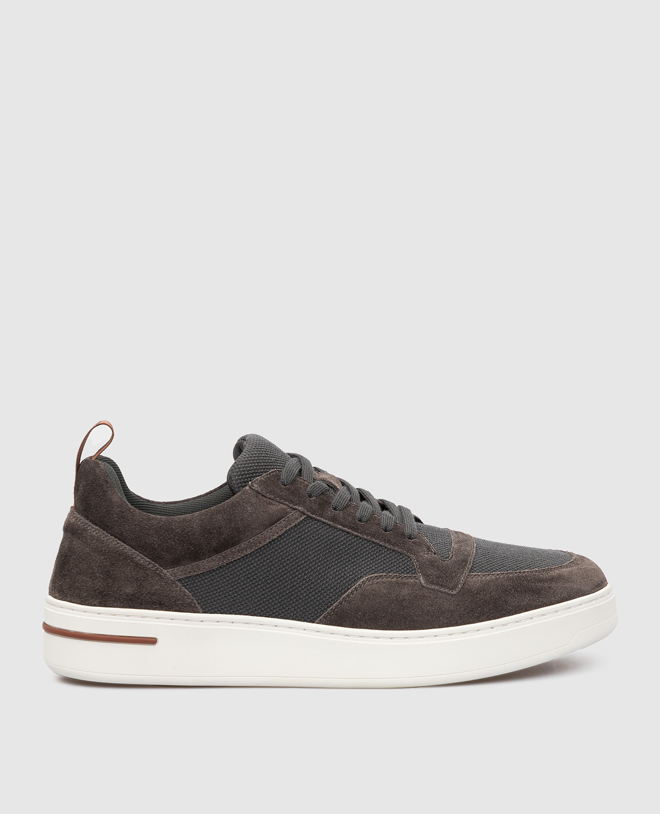 

Кроссовки Newport Knitted Walk из замши и шерсти, Серый, Кроссовки