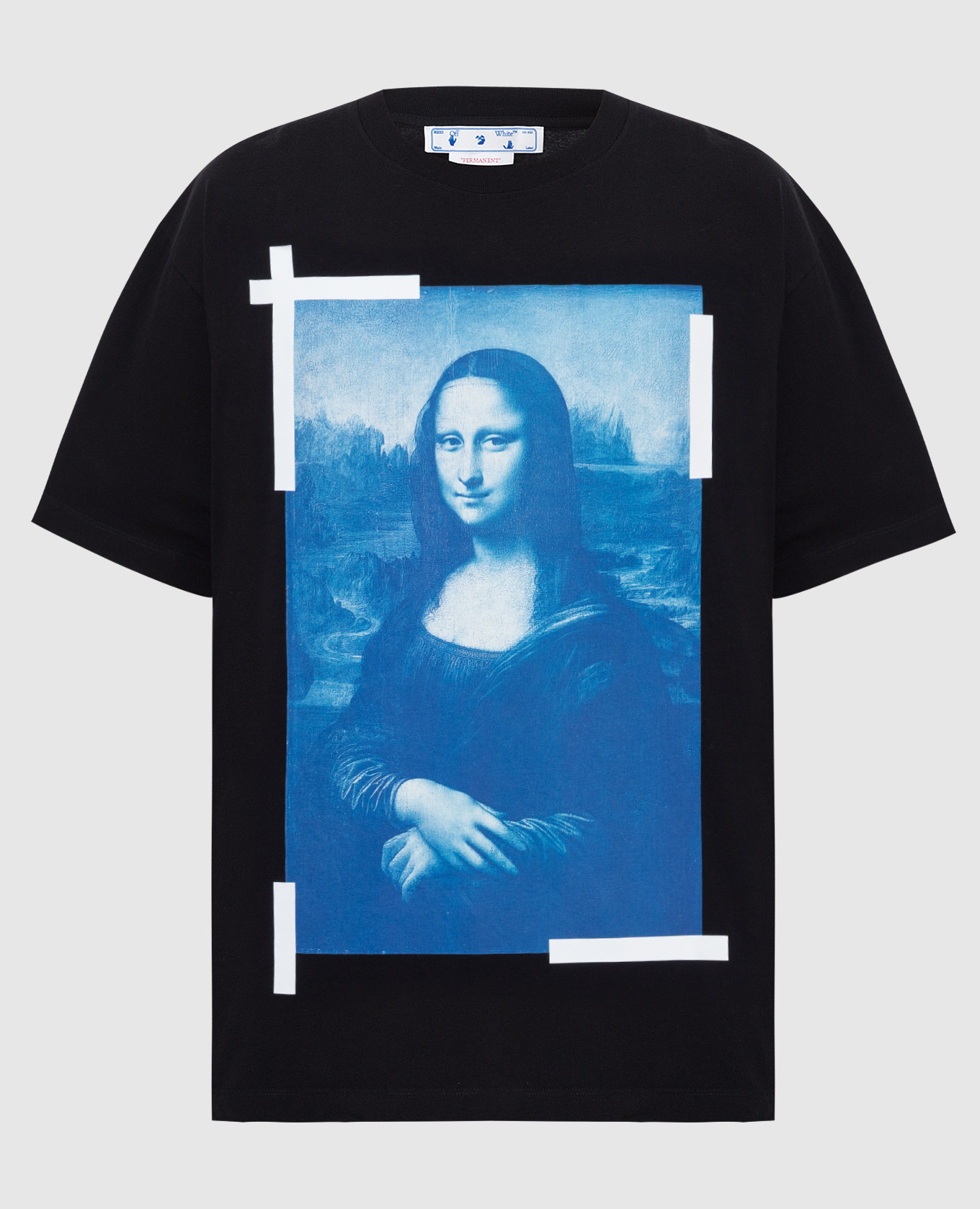 

Черная футболка с принтом Monalisa, Черный, Футболки