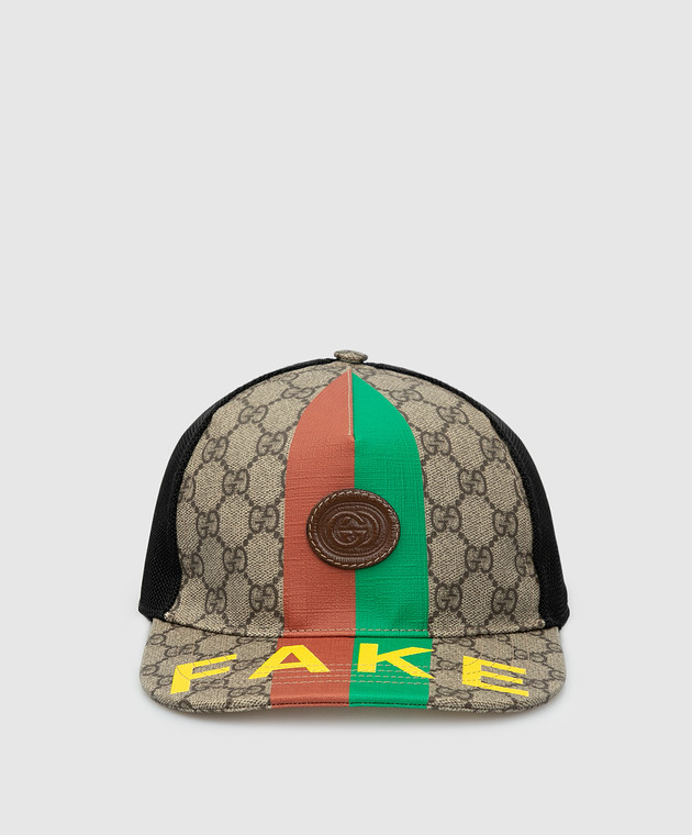 Gucci - Кепка с принтом «Fake/Not» 6528664HADP купить в Symbol