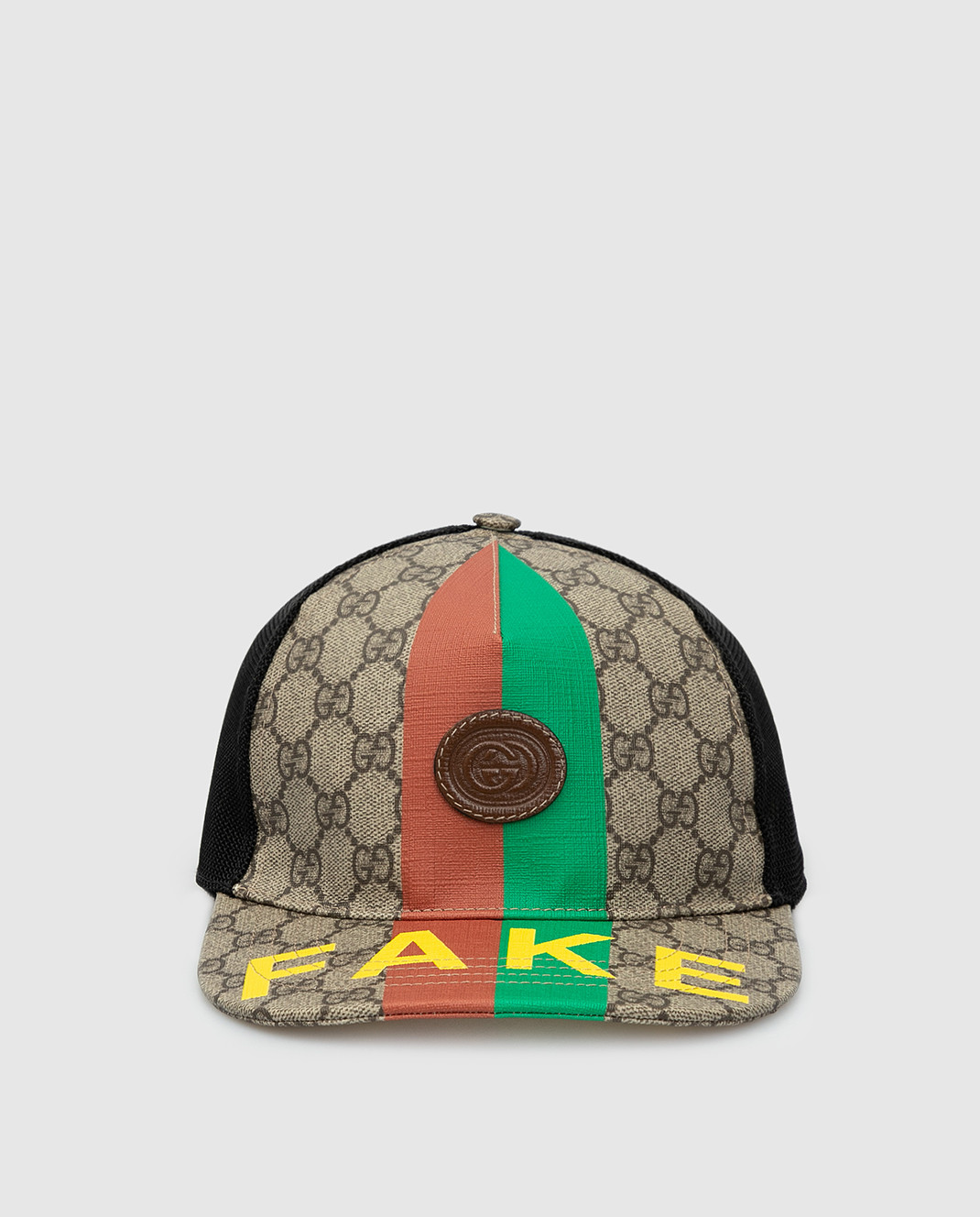 

Кепка с принтом «Fake/Not» Gucci, Черный, Кепки
