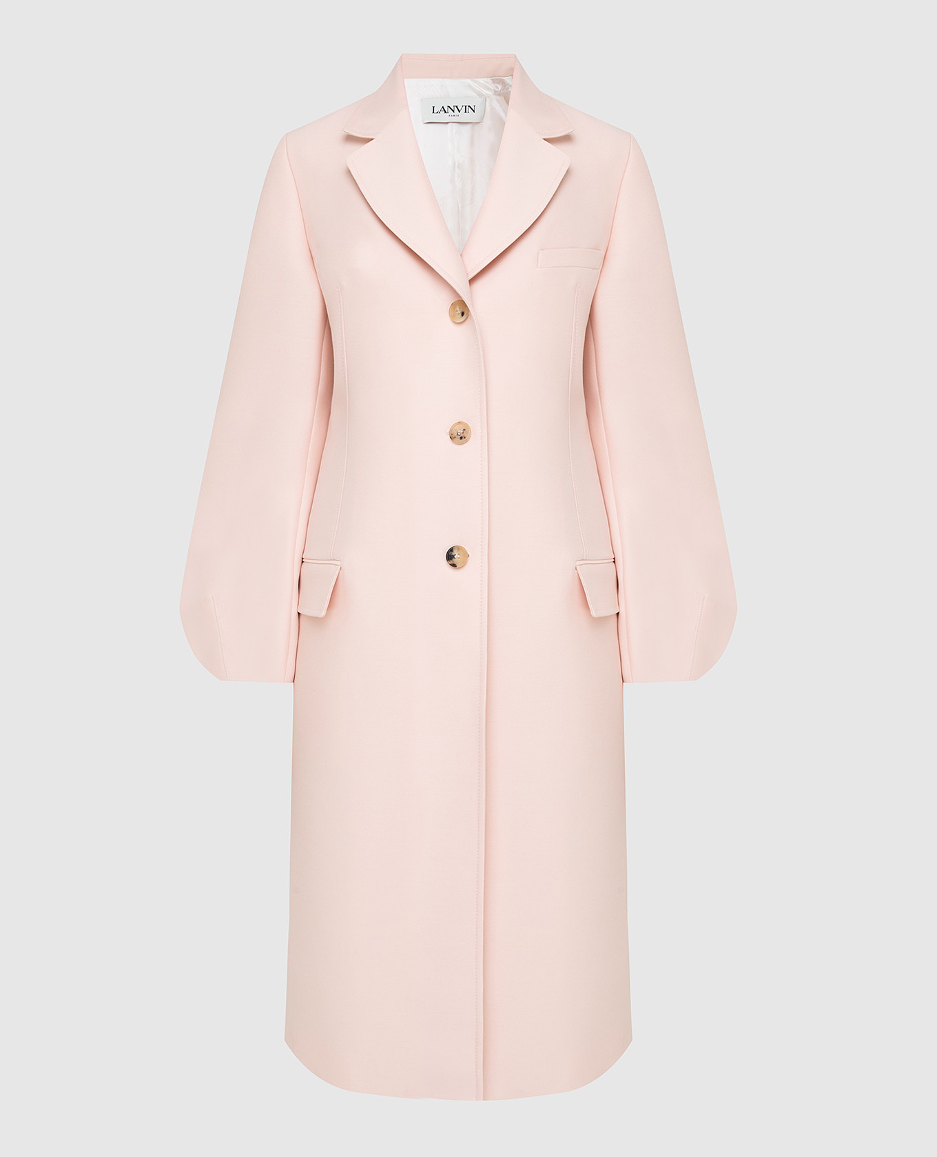 

Розовое пальто из шерсти и шелка Lanvin, Розовый, Пальто