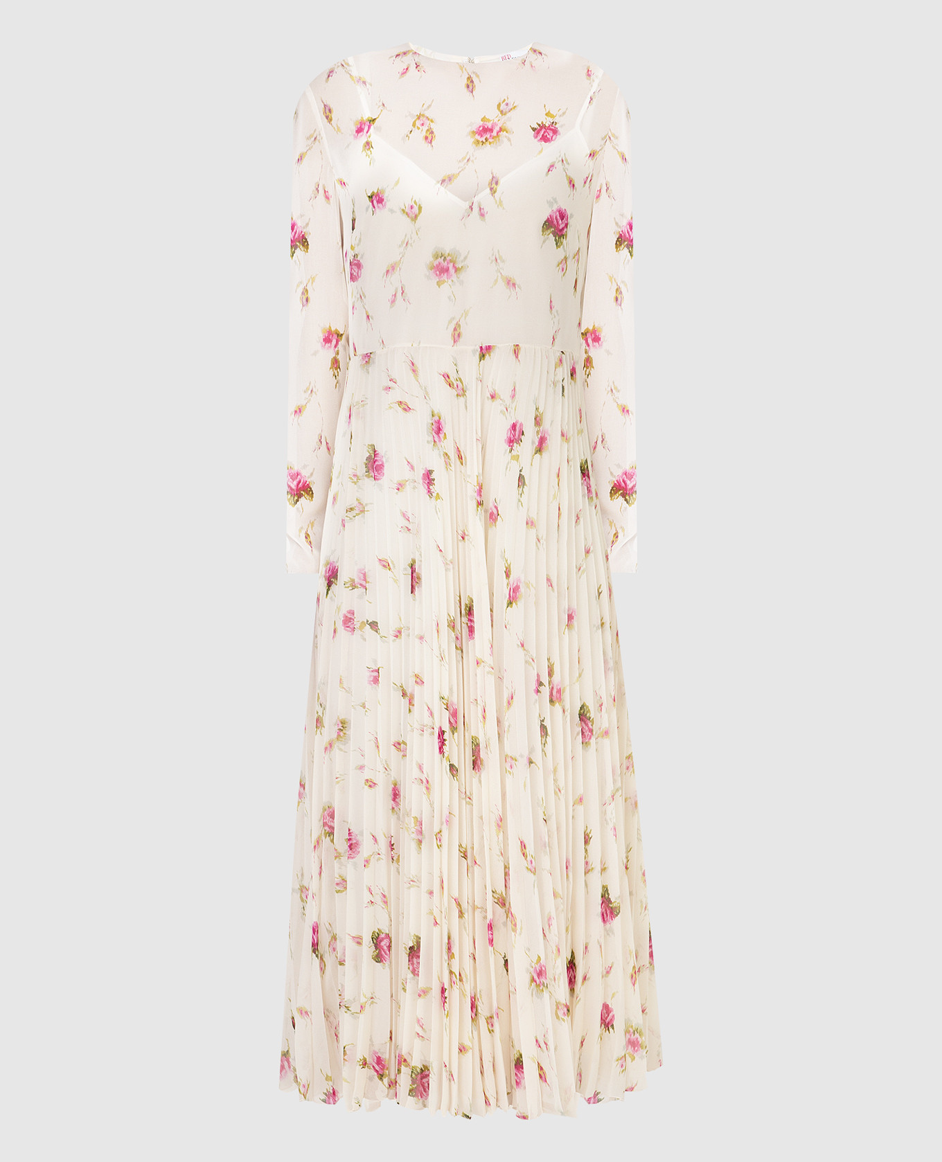 

Платье миди в принт 'Sweet Roses' Red Valentino, Светло-бежевый, Платья Миди