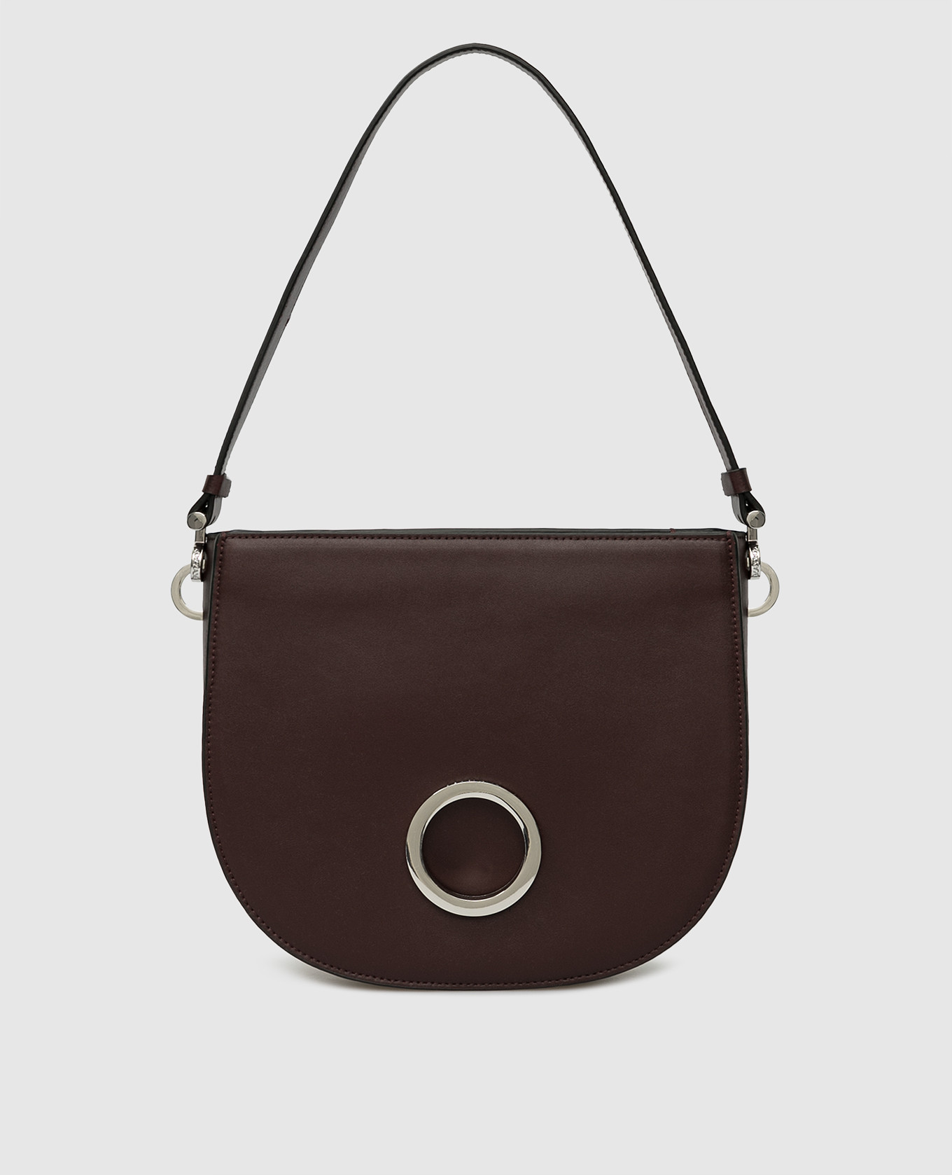 

Кожаная сумка-тоут с тиснением под рептилию, Бордовый, Маленькие сумки