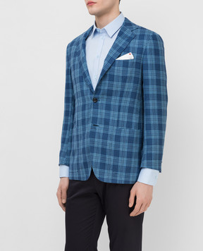 Kiton Синий блейзер из кашемира UG81K06T07