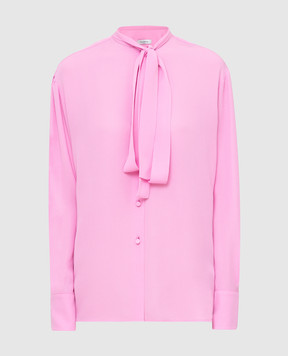 Valentino Рожева блуза з шовку RB0AB13R1MH