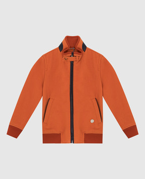 Stefano Ricci Детская оранжевая куртка из кашемира YUJ7400010C807