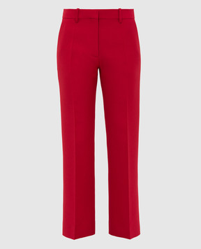 Valentino Красные брюки из шерсти и шелка SB3RB3D01CF