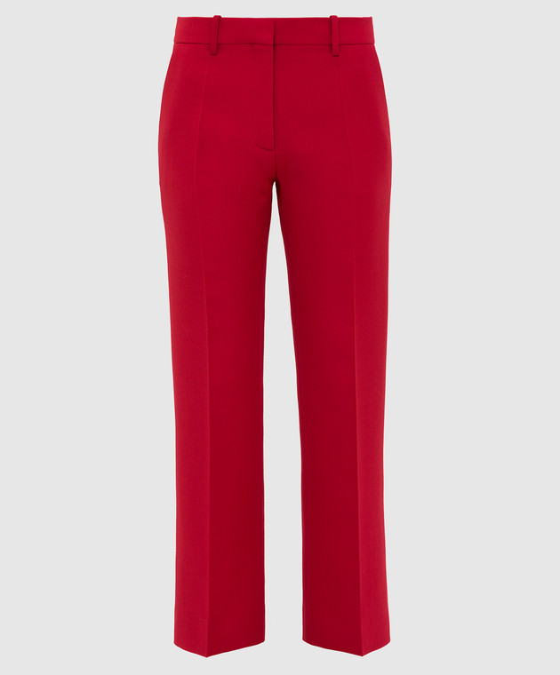 Valentino Червоні штани з вовни і шовку SB3RB3D01CF
