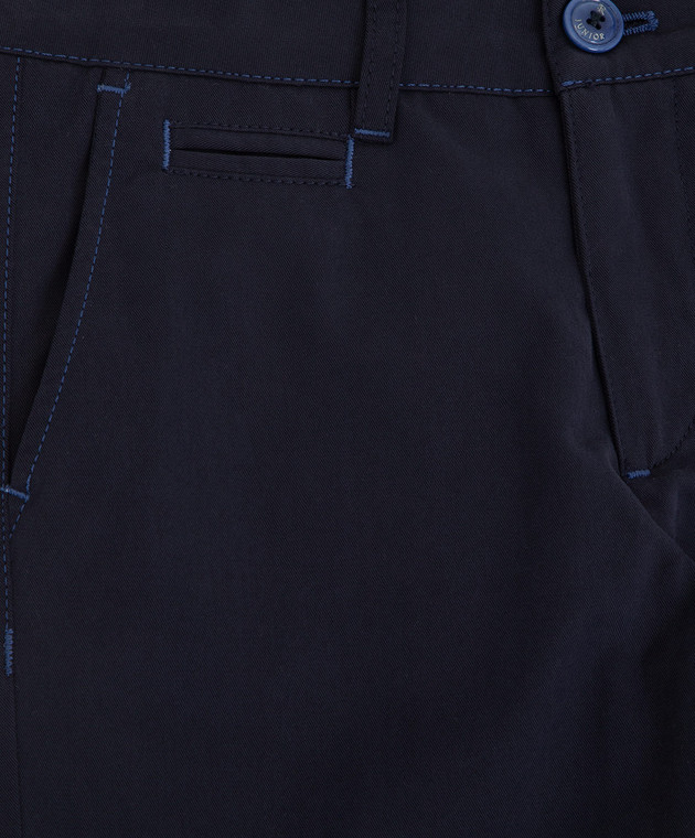 Stefano Ricci Children's dark blue trousers YUT6400020CTC800 image 3