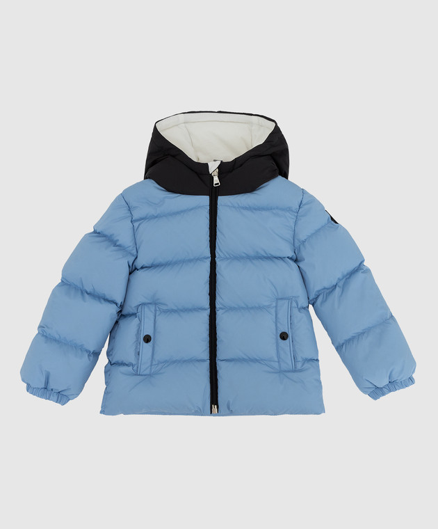 Moncler ENFANT Дитяча пухова куртка з патчем 1A5692068352
