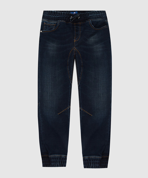Stefano Ricci Дитячі джинси з ефектом потертості YST64021201614