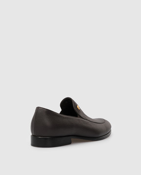 Stefano Ricci Детские кожаные слиперы YR59CG8062MR