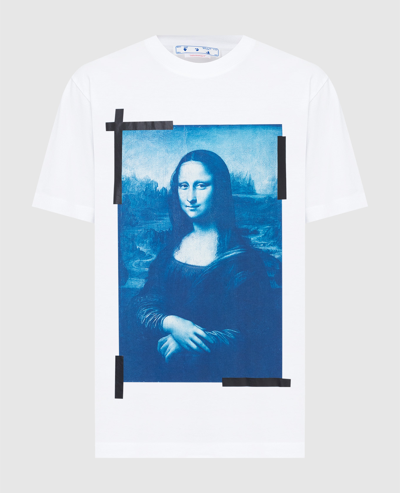 

Белая футболка с принтом Monalisa, Белый, Футболки