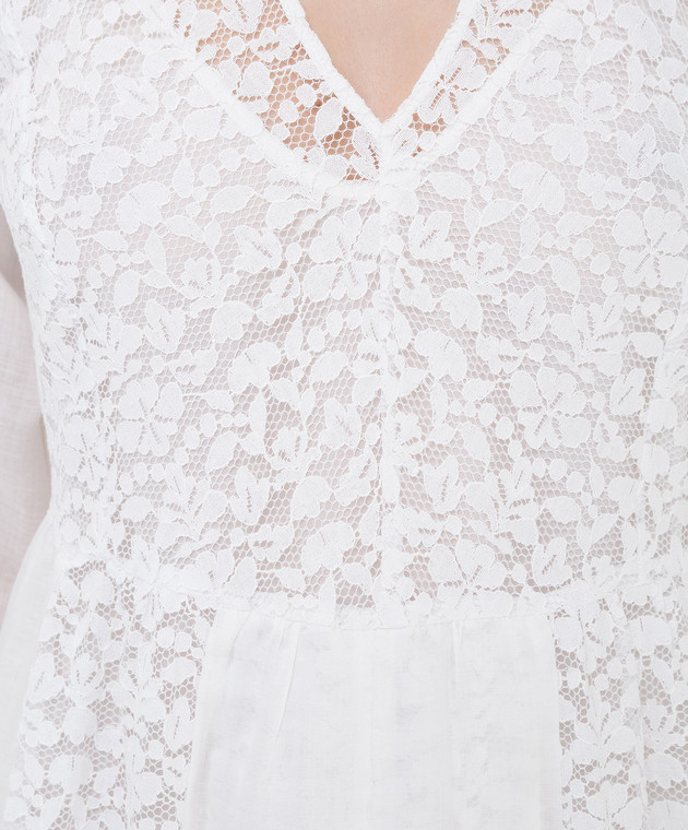 Max Mara - White dress with lace KASTEL buy at Symbol