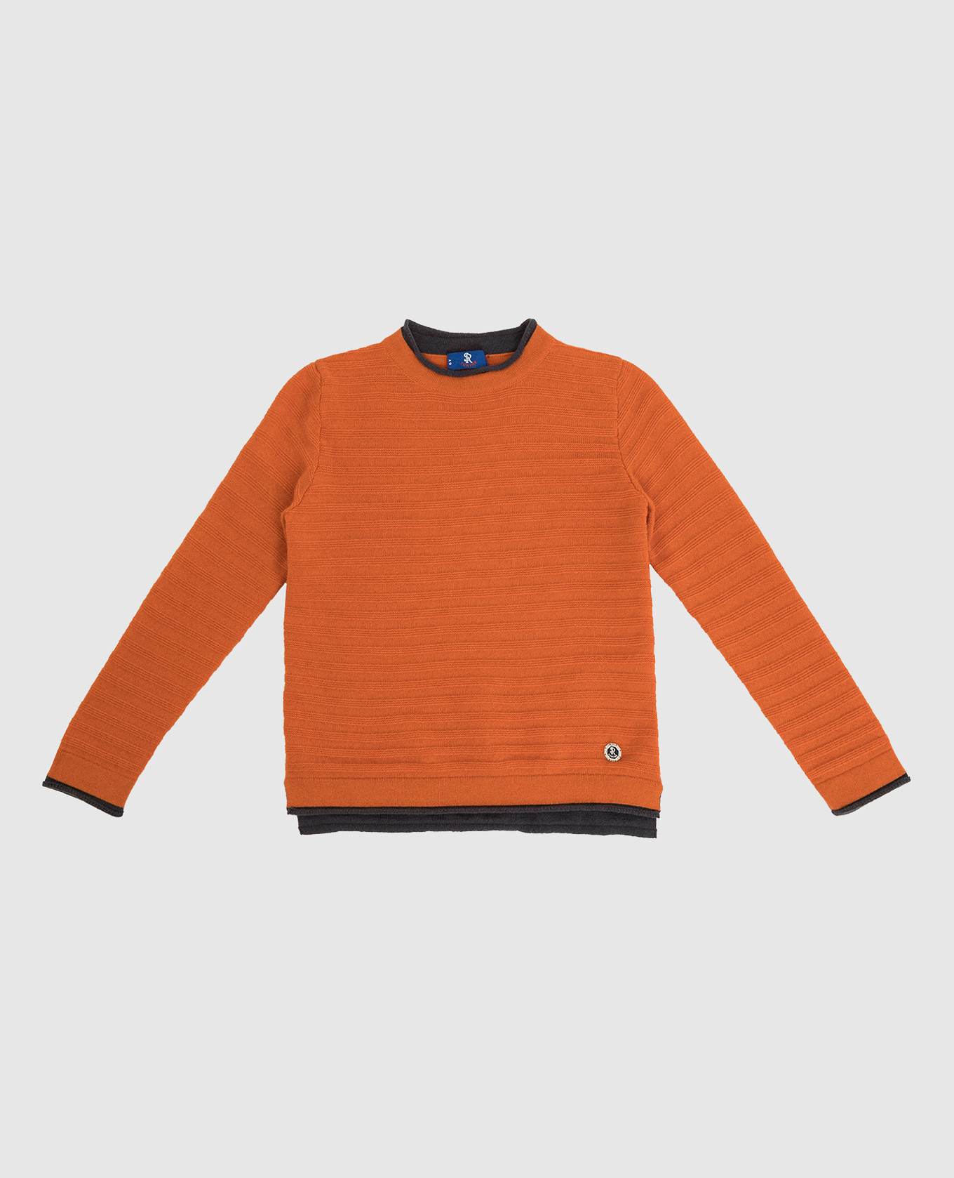 Children's orange cashmere jumper
