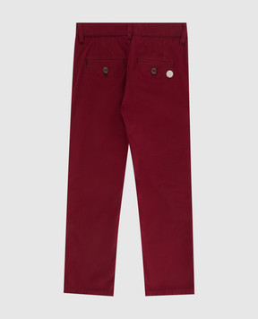 Stefano Ricci Детские бордовые брюки YUT7400050VAL006