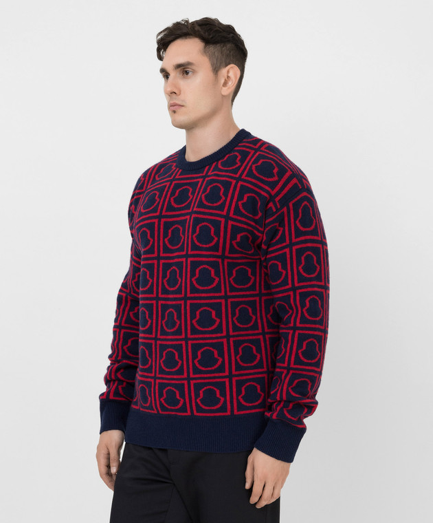 Moncler Wool sweater in emblem pattern 9C00016M1242 image 3