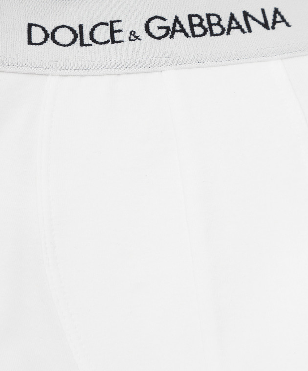 Dolce&Gabbana Набір дитячих білих трусиків з візерунком логотипу L4J701G7OCT зображення 3