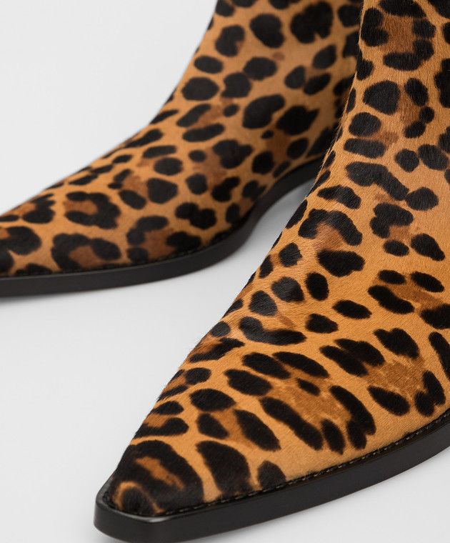 Dolce&Gabbana Коричневые ботинки из шерсти пони CT0583AI533 изображение 5