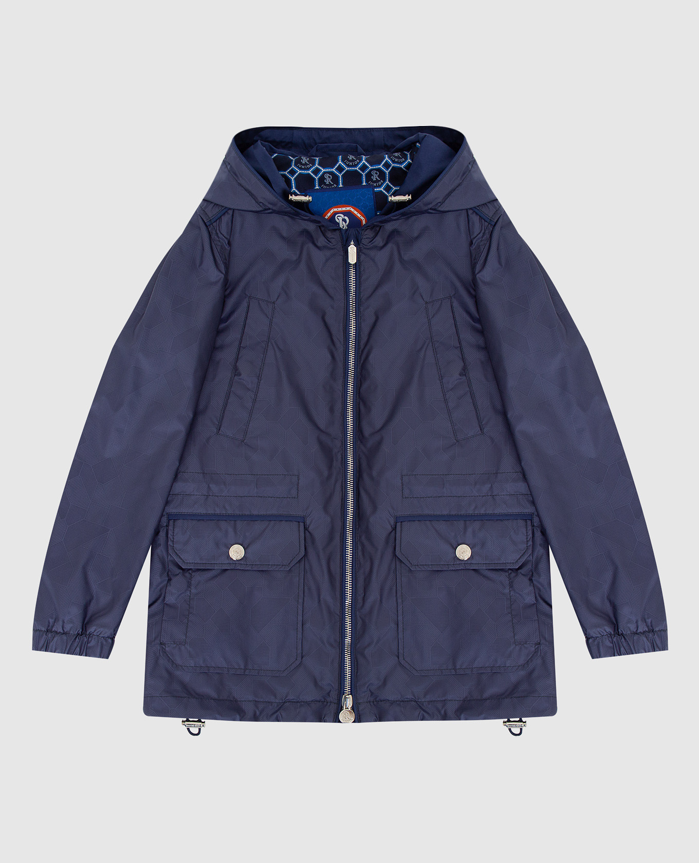 Children's navy blue patterned jacket