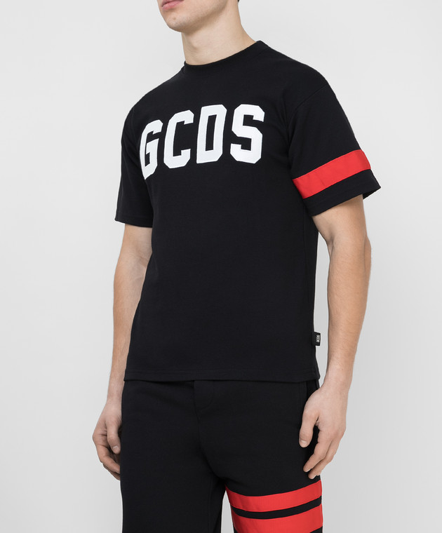 GCDS Черная футболка CC94M021004 изображение 3