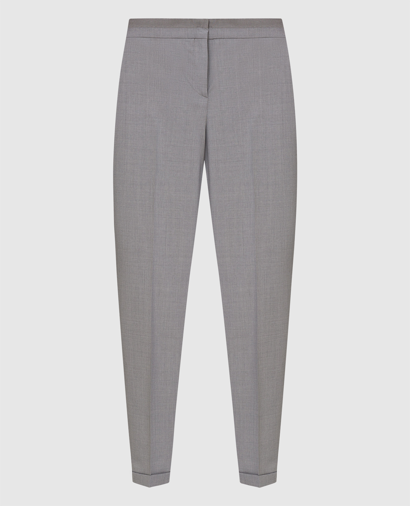 Gray wool trousers
