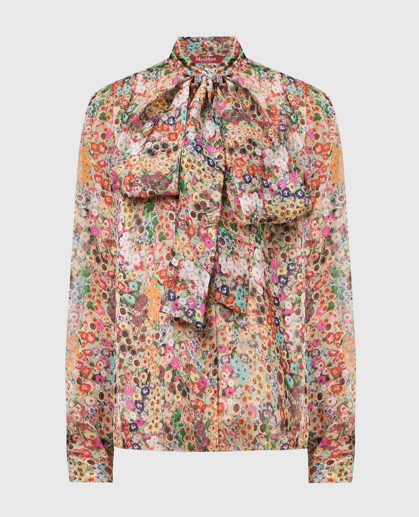 Шелковая блуза Alfeo в цветочный узор