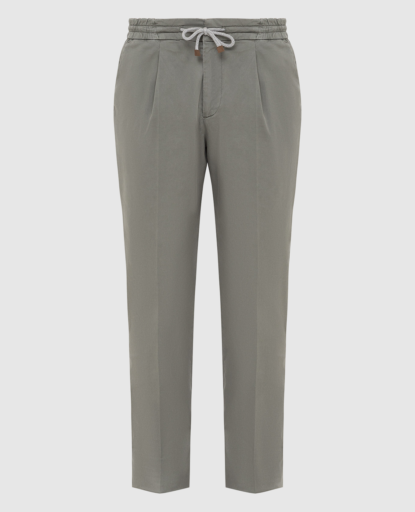 

Зеленые брюки Brunello Cucinelli, Зеленый, Повседневные брюки casual